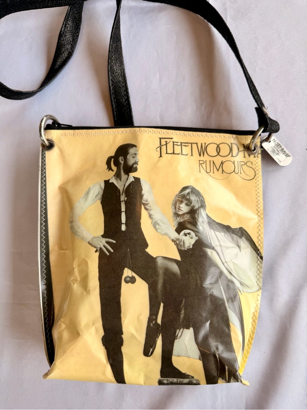 Notebagz by Pauz Upcycled Fleetwood Mac Repurposed Magazine Unique Purse